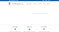 Desktop Screenshot of paradigminfotech.com